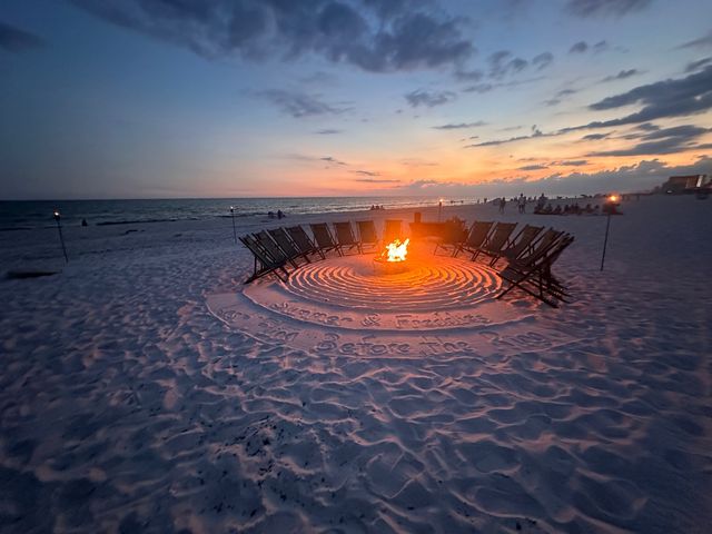Good Vibes Beach Bonfire with S'mores and Professional Setup, Custom Message in the Sand, Up to 15 Guests image 4