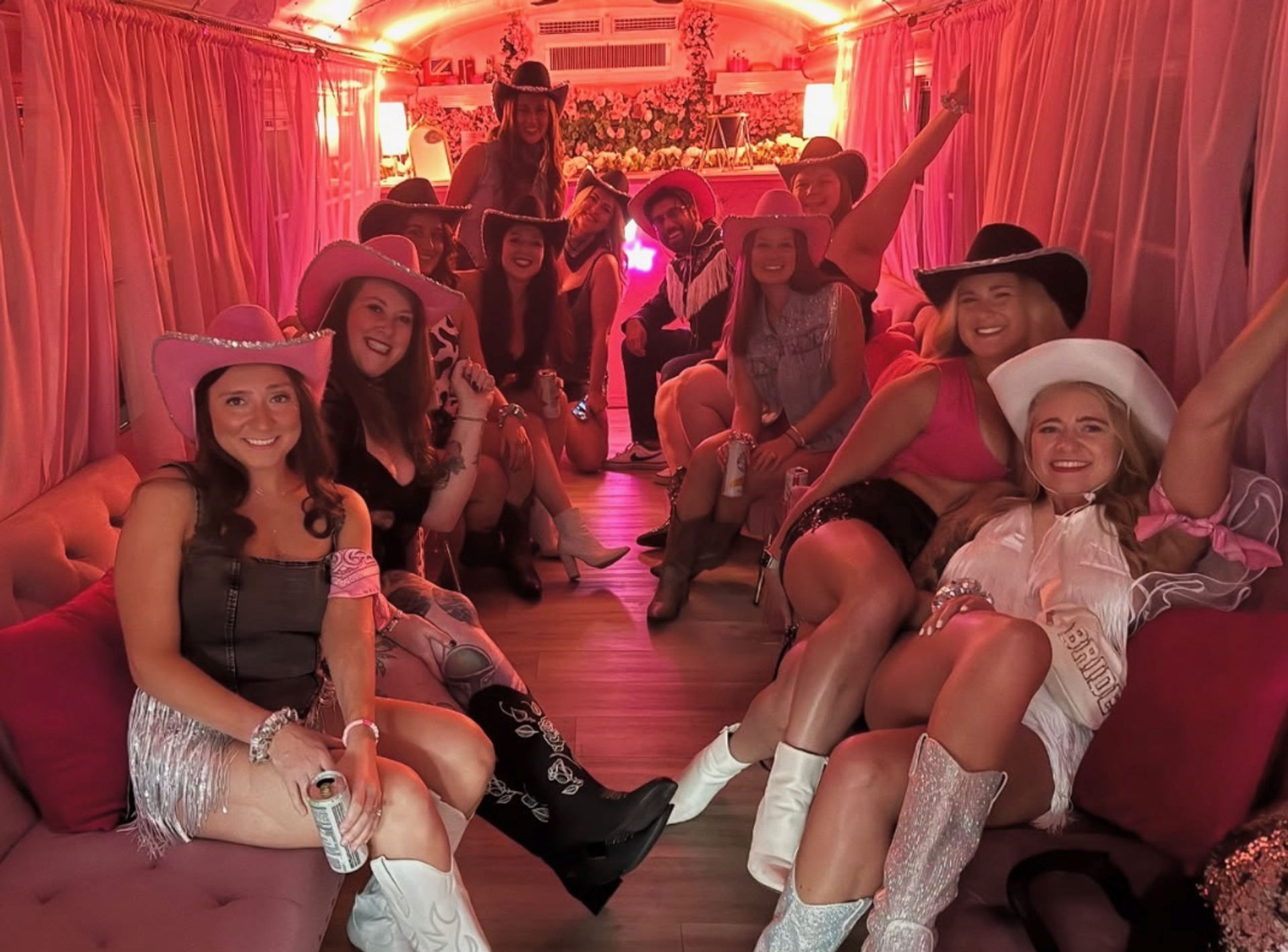 The Pink Party Bus: Voted #1 Bachelorette Experience with Private Bar & Optional VIP Bartender On Board (BYOB) image 1