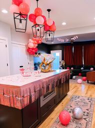 Red Carpet Ready! This package includes a photo backdrop as well as decor in the kitchen, living room and bride's room! image 4