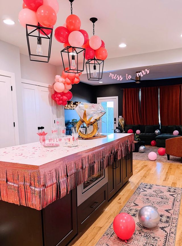 Red Carpet Ready! This package includes a photo backdrop as well as decor in the kitchen, living room and bride's room! image 4