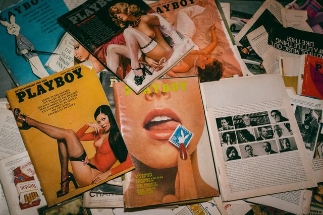 Collage Art Class With Playboys, NatGeo's, LIFE, and many more magazines image 3