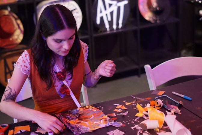 Collage Art Class With Playboys, NatGeo's, LIFE, and many more magazines image 8