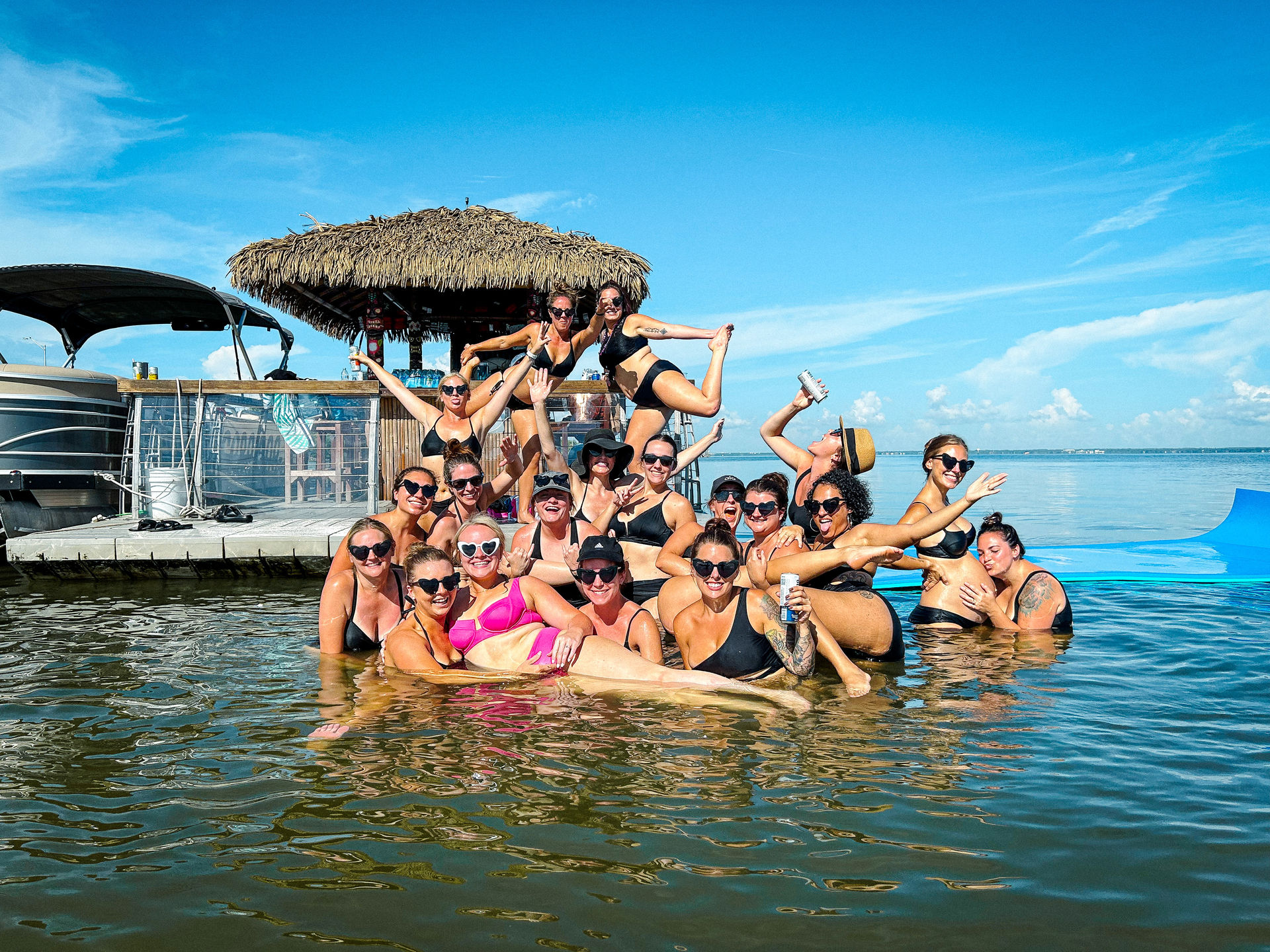 Private Insta-Worthy Sandbar or Sunset Tiki Boat Tour image 1