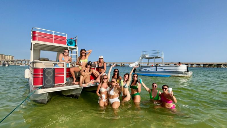 Ultimate Crab Island Experience: Party Barge with Captain for Up to 12 Guests image 40