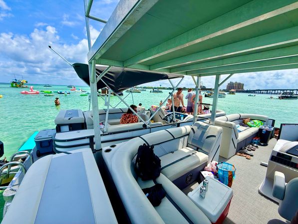 Ultimate Crab Island Experience: Party Barge with Captain for Up to 12 Guests image 21