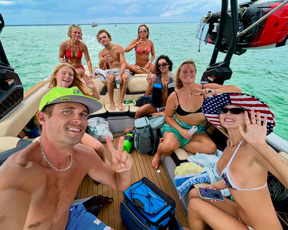 Ultimate Crab Island Experience: Party Barge with Captain for Up to 12 Guests image 7
