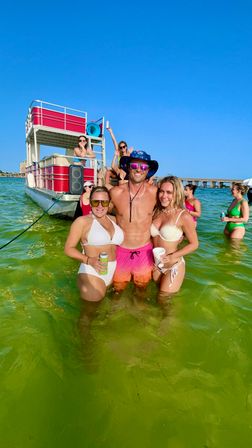 Ultimate Crab Island Experience: Party Barge with Captain for Up to 12 Guests image 25
