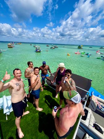 Ultimate Crab Island Experience: Party Barge with Captain for Up to 12 Guests image 23