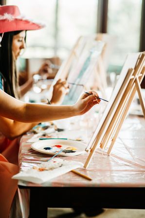 Cowboys and Canvases- Paint & Sip with Live Male Model Hosts image 69