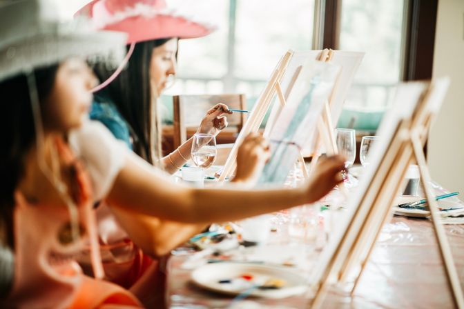 Cowboys and Canvases- Paint & Sip with Live Male Model Hosts image 70