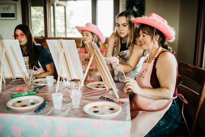 Cowboys and Canvases- Paint & Sip with Live Male Model Hosts image 13