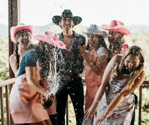 Cowboys and Canvases- Paint & Sip with Live Male Model Hosts image