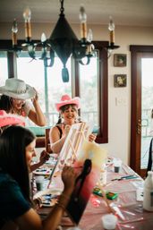 Nashville Paint and Sip with Male Model Hosts for Bachelorettes image 13