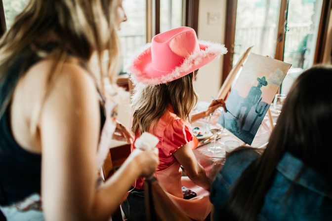 Cowboys and Canvases- Paint & Sip with Live Male Model Hosts image 43