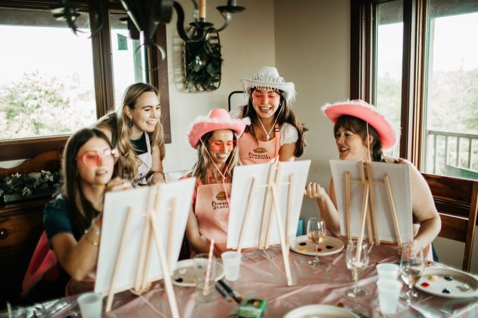 Cowboys and Canvases- Paint & Sip with Live Male Model Hosts image 21
