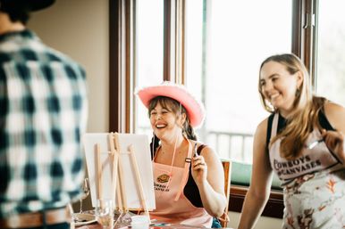 Nashville Paint and Sip with Male Model Hosts for Bachelorettes image 46