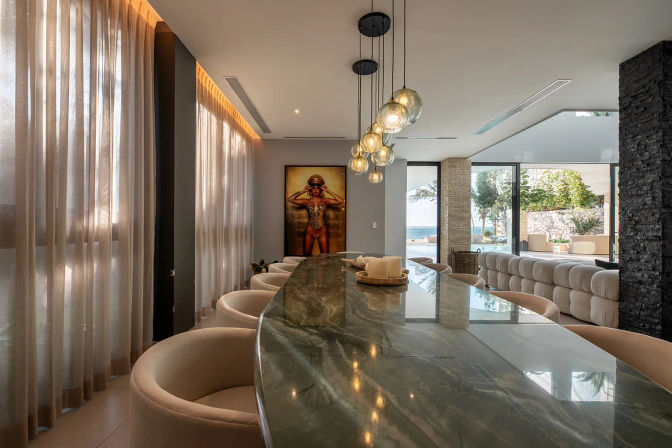 Studio 54: Glam Beachfront Villa with 2 Pools, Cinema, Gym + Private Chef image 27