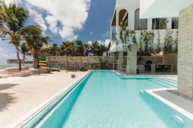 Studio 54: Glam Beachfront Villa with 2 Pools, Cinema, Gym + Private Chef image 14