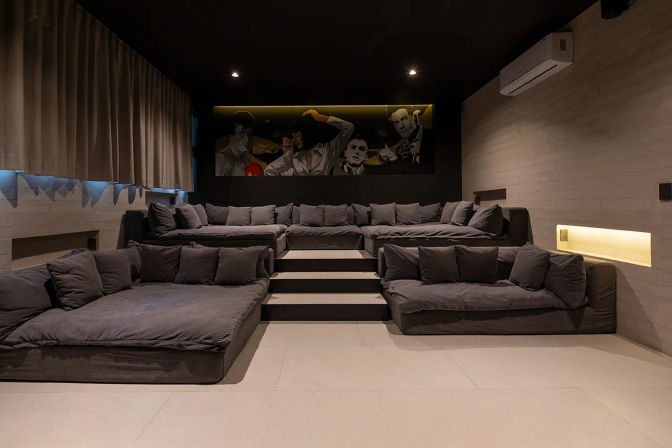 Studio 54: Glam Beachfront Villa with 2 Pools, Cinema, Gym + Private Chef image 48