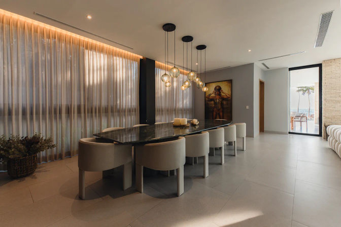 Studio 54: Glam Beachfront Villa with 2 Pools, Cinema, Gym + Private Chef image 28