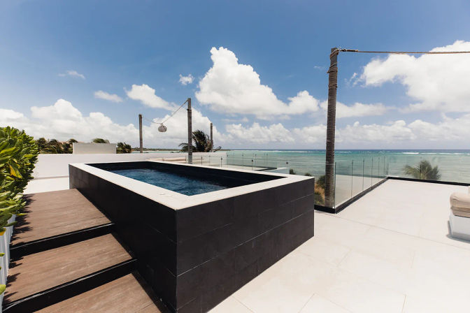 Studio 54: Glam Beachfront Villa with 2 Pools, Cinema, Gym + Private Chef image 23