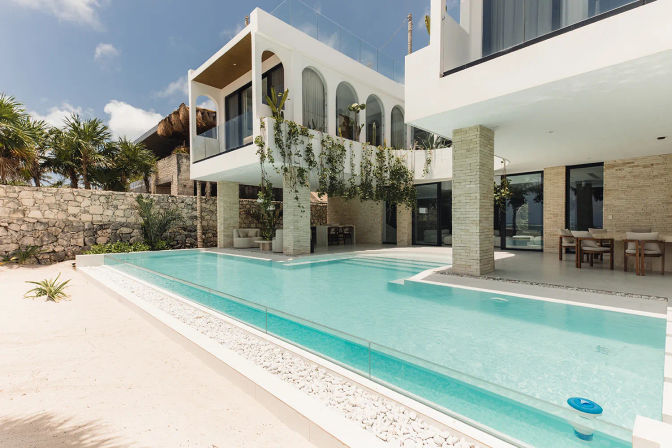 Studio 54: Glam Beachfront Villa with 2 Pools, Cinema, Gym + Private Chef image 3
