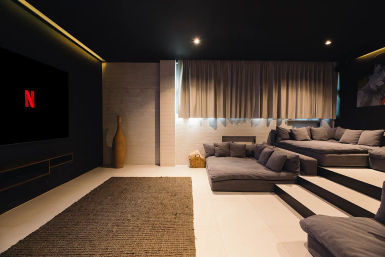 Studio 54: Glam Beachfront Villa with 2 Pools, Cinema, Gym + Private Chef image 47