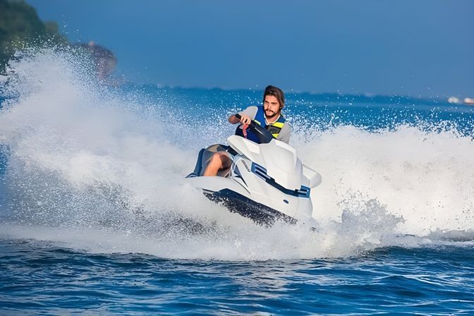 South Beach (2 person) 1-Hour JetSki Rental with Gas Included + Free Pontoon Boat Ride image 2