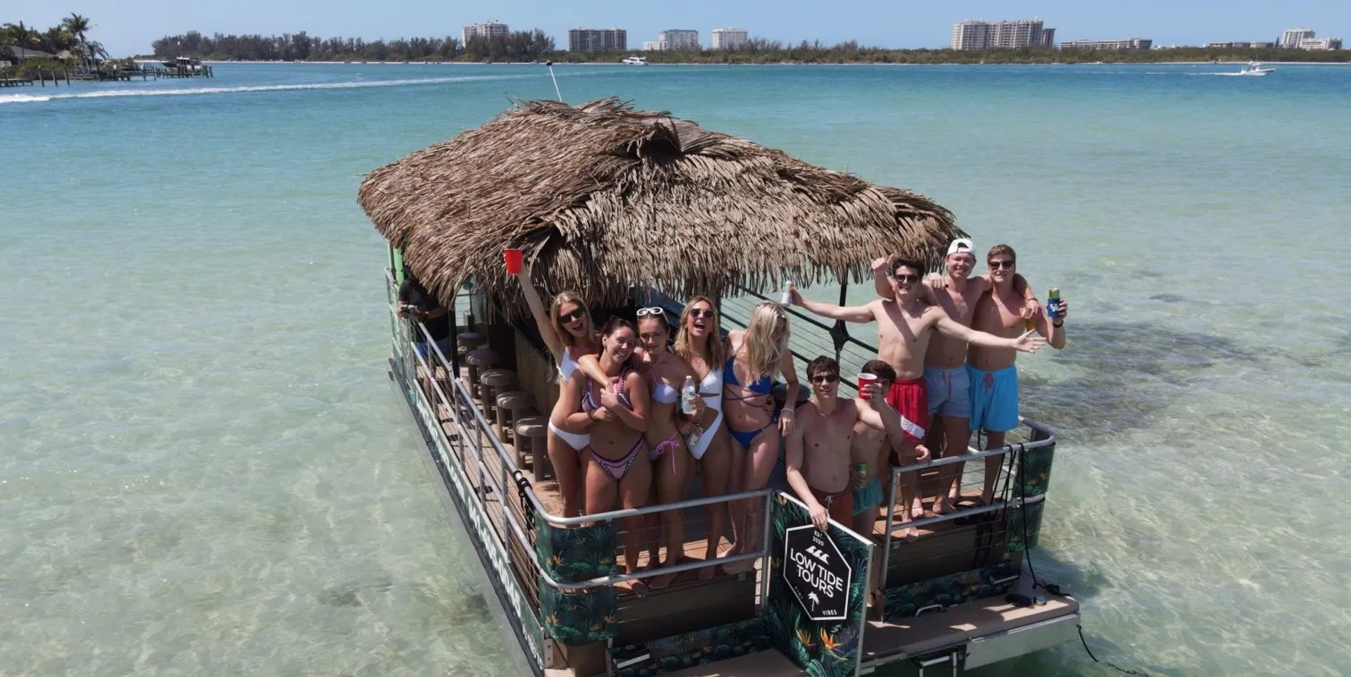 North Sarasota Private Tiki Boat Cruise (Up to 26 Passengers) image 1