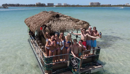 North Sarasota Private Tiki Boat Cruise (Up to 26 Passengers) image