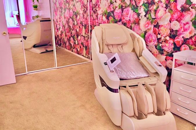 Pink Luxe Spa Retreat: TikTok House with Slide, Jacuzzi, & Stargazing Dome image 21