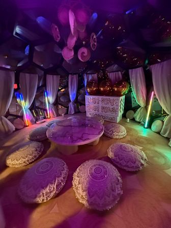 Pink Luxe Spa Retreat: TikTok House with Slide, Jacuzzi, & Stargazing Dome image 40