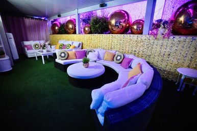 Pink Luxe Spa Retreat: TikTok House with Slide, Jacuzzi, & Stargazing Dome image 46