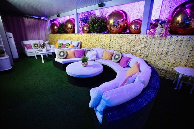 Pink Luxe Spa Retreat: TikTok House with Slide, Jacuzzi, & Stargazing Dome image 46