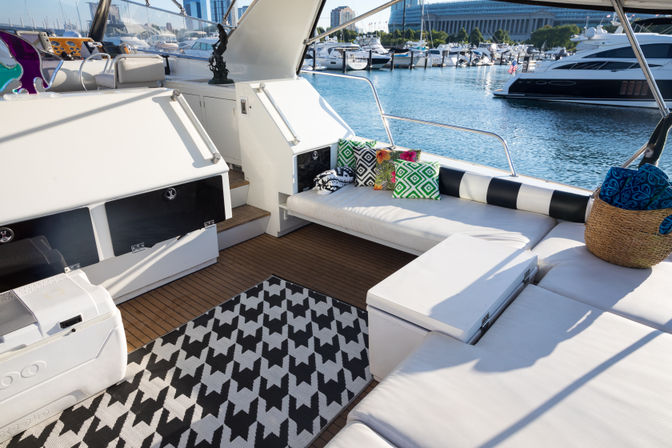 Luxury 62' Yacht Charter I Chicago Lakefront & River Cruises I Up to 12 Guests image 3