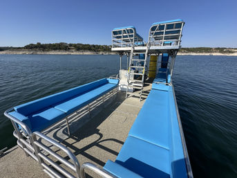 Blue 22 Passenger Double Decker with Dual Slides and Sun Beds image 4