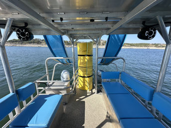 Blue 22 Passenger Double Decker with Dual Slides and Sun Beds image 5