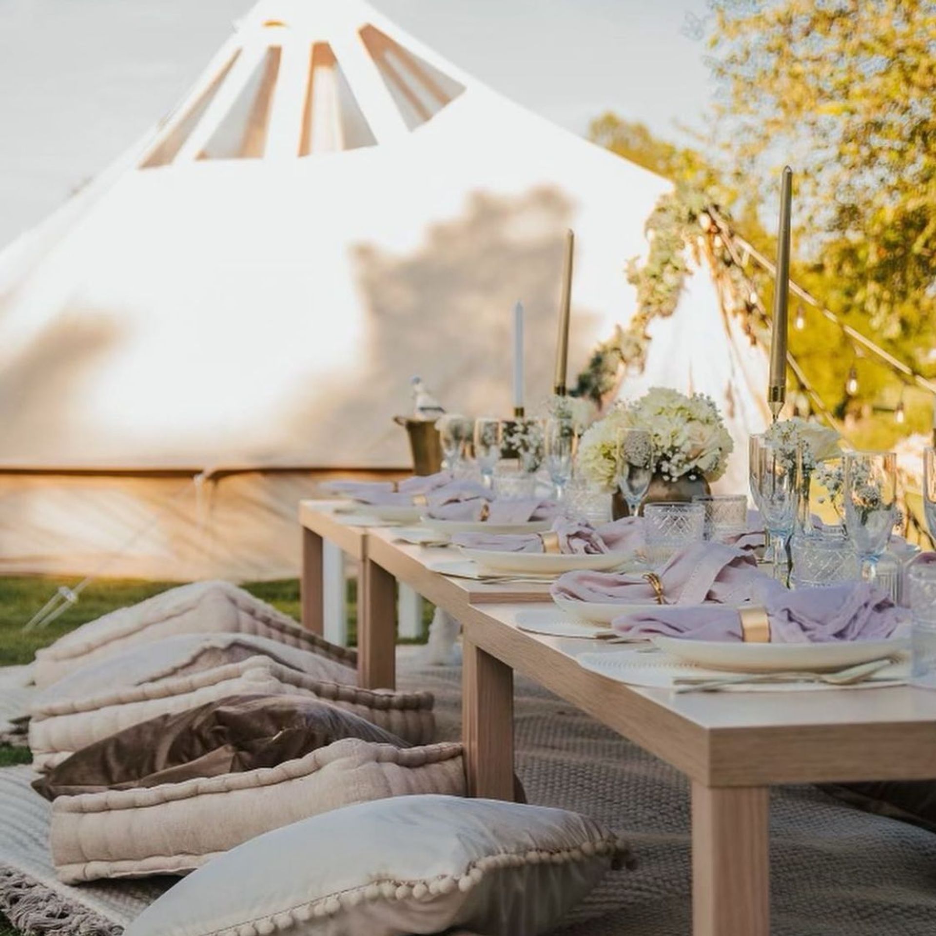 Luxury Glamping Tent Setup and Boho Dinner Parties in Nashville image 1