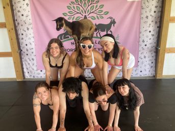 Goat Yoga Group Class on the Farm at Nashville Horse and Goat Yoga + Hat Bar Add-On image 75