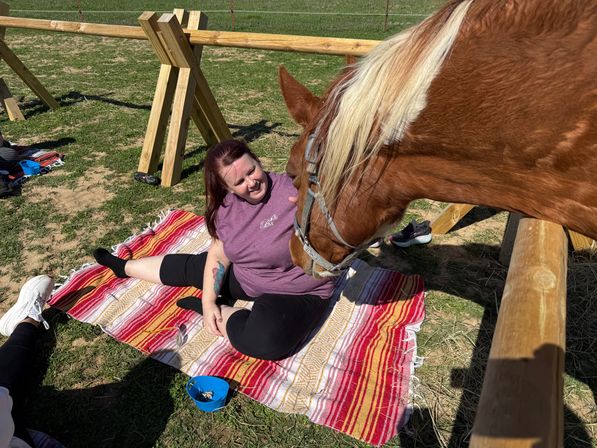 Horse Yoga on the Farm at Nashville Horse and Goat Yoga image 17