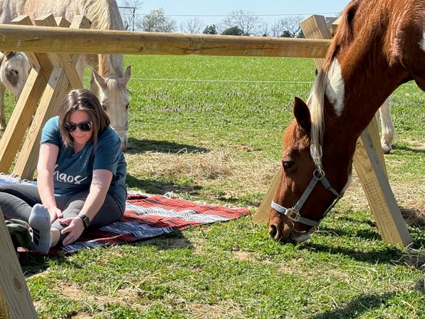 Horse Yoga on the Farm at Nashville Horse and Goat Yoga image 16