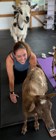 Goat Yoga Group Class on the Farm at Nashville Horse and Goat Yoga + Hat Bar Add-On image 20