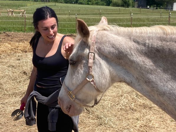 Horse Yoga on the Farm with Optional Hat Bar Experience image 10