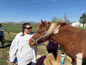 Horse Yoga on the Farm at Nashville Horse and Goat Yoga image 19