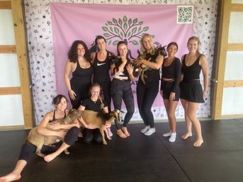 Goat Yoga Group Class on the Farm at Nashville Horse and Goat Yoga + Hat Bar Add-On image 83