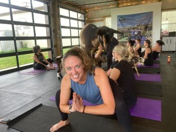 Goat Yoga Group Class on the Farm at Nashville Horse and Goat Yoga + Hat Bar Add-On image 81