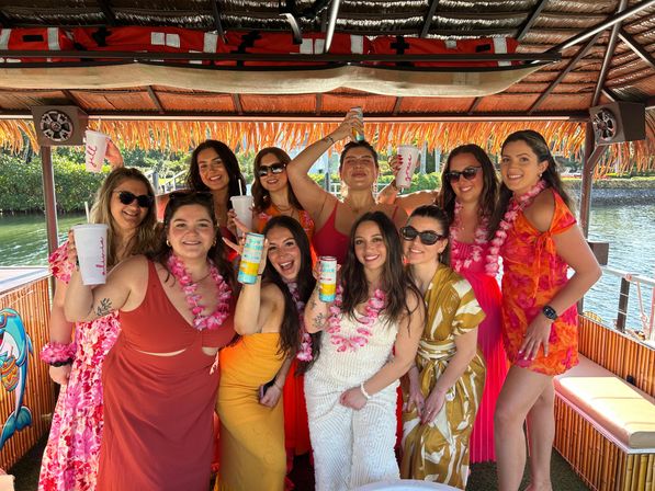 Bachelorette Tiki Barge Beach Party image 15