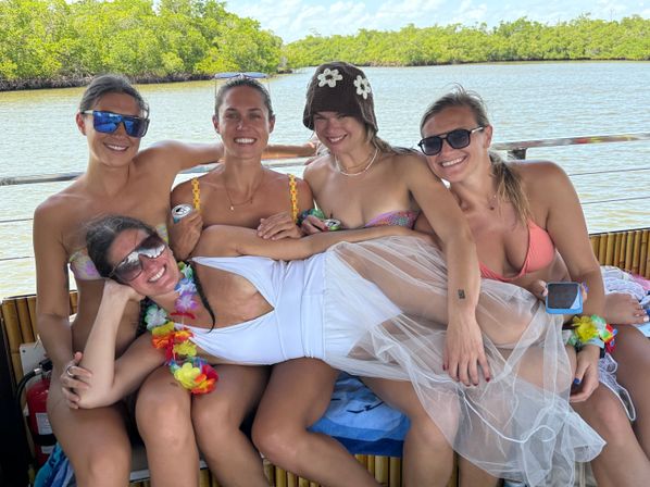 Bachelorette Tiki Barge Beach Party image 8