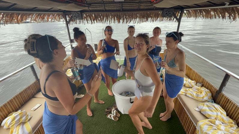 Bachelorette Tiki Barge Beach Party image 5