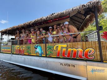 Bachelorette Tiki Barge Beach Party image 7